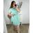 Women's Long Sleeve Shirt Dress (S/M/L ONE SIZE) ITALIAN FASHION IMC22658