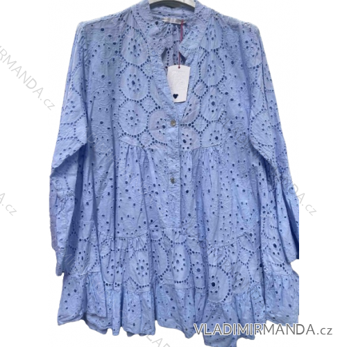 Women's Long Sleeve Shirt Dress (S/M ONE SIZE) ITALIAN FASHION IMWD232607