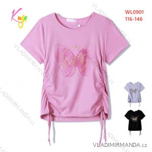 T-shirt short sleeve children's youth girls (116-146) KUGO WT0890