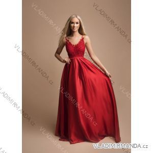 Women's Long Elegant Strapless Party Dress (SL) FRENCH FASHION FMPEL23ELLEN