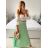 Dress with 3/4-sleeve ladies pocket (uni sl) ITALIAN Fashion IM3181746 -   Light blue -   S / M