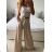 Women's Long Leather Pants (S/M ONE SIZE) ITALIAN FASHION IMWAD234126 -   růžová starorůžová -   M / L