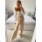 Women's Long Sleeve Knitted Turtleneck Sweater (S/M ONE SIZE) ITALIAN FASHION IM323001 -   Light blue -   M / L
