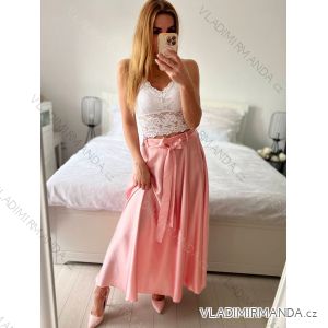 Women's long satin skirt (S/M/L ONE SIZE) ITALIAN FASHION IM323026