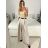 Women's elegant oversize long pants with belt (S/M/L ONE SIZE) ITALIAN FASHION IM324060 -   hnědá camel -   M / L