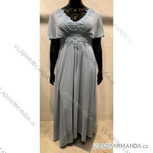 Dress Long Elegant Party Short Sleeve Women's Plus Size (42-48) FRENCH FASHION FMPEL23CAMILIAQS