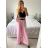 Women's Long Leather Pants (S/M ONE SIZE) ITALIAN FASHION IMWAD234126