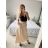 Chiffon Skirt Long Ladies (uni sl) ITALIAN MODE IM319678 -   beige -   M / L