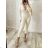 Women's Long Elegant Long Sleeve Jumpsuit (S/M ONE SIZE) ITALIAN FASHION IMWA23289 -   black -   S / M