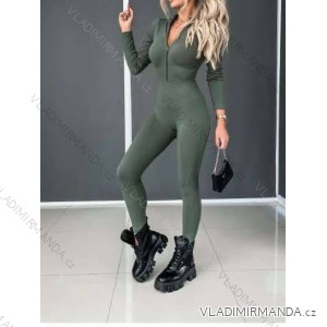 Women's Long Elegant Long Sleeve Jumpsuit (S/M ONE SIZE) ITALIAN FASHION IMWA23289