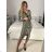 Women's Long Chiffon Short Sleeve Dress (S/M ONE SIZE) ITALIAN FASHION IMWGS231048
