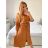Women's Long Chiffon Short Sleeve Dress (S/M ONE SIZE) ITALIAN FASHION IMWGM23456