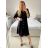 Women's Long Chiffon Short Sleeve Dress (S/M ONE SIZE) ITALIAN FASHION IMWGM23456
