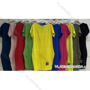 Women's cotton classic short sleeve dress (S/M ONE SIZE) ITALIAN FASHION IMC24027