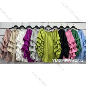 Women's Body Blouse Long Sleeve (S/M ONE SIZE) ITALIAN FASHION IMWAS23126