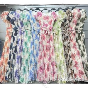 Women's Long Chiffon Short Sleeve Dress (S/M ONE SIZE) ITALIAN FASHION IMWGS24106