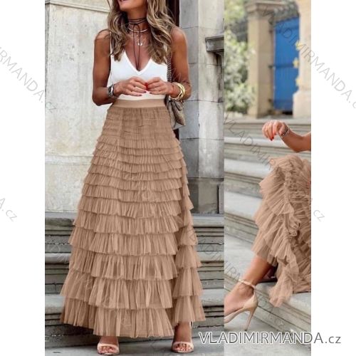 Women's Long Chiffon Short Sleeve Dress (S/M ONE SIZE) ITALIAN FASHION IMWGM23456