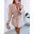 Women's Elegant Long Sleeve Shirt Dress (S/M ONE SIZE) ITALIAN FASHION IMWKK223994