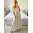 Elegant Long Sleeve Dress Women (S / M.ONE SIZE) ITALIAN FASHION IMM211302