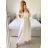 Women's Long Party Satin Long Sleeve Dress (S/M ONE SIZE) ITALIAN FASHION IMPLI233893