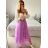Women's Long Chiffon Short Sleeve Dress (S/M ONE SIZE) ITALIAN FASHION IMWGM23456