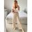 Women's Long Leather Pants (S/M ONE SIZE) ITALIAN FASHION IMWAD234126
