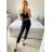 Women's Long Leather Pants (S/M ONE SIZE) ITALIAN FASHION IMWAD234126