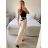 Women's Long Leather Pants (S/M ONE SIZE) ITALIAN FASHION IMWAD234126