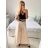 Women's Long Leather Pants (S/M ONE SIZE) ITALIAN FASHION IMWAD234126