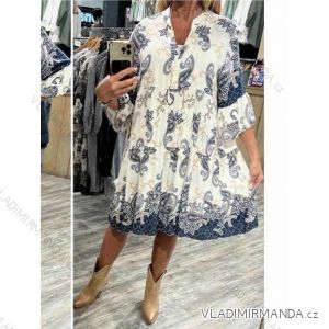 Women's Long Sleeve Hoodie Dress (S / M ONE SIZE) ITALIAN FASHION IMWA216095