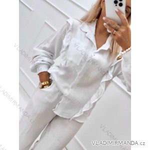 Women's Long Sleeve Hoodie Dress (S / M ONE SIZE) ITALIAN FASHION IMWA216095