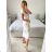 Women's Long Sleeve Shirt Dress (S/M ONE SIZE) ITALIAN FASHION IMWD232607 -   white -   M / L