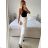 Women's Long Stretch Pants (S/M ONE SIZE) ITALIAN FASHION IMWAA232892 -   black -   L