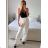 Women's Long Stretch Pants (S/M ONE SIZE) ITALIAN FASHION IMWAA232892 -   black -   L