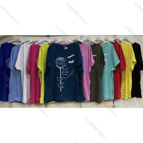 Tunic with pendant short sleeve women's plus size (3XL/4XL ONE SIZE) ITALIAN FASHION IMC23020