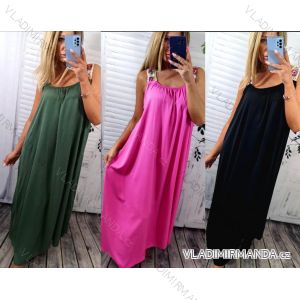 Women's Long Chiffon Short Sleeve Dress (S/M ONE SIZE) ITALIAN FASHION IMWGS231048