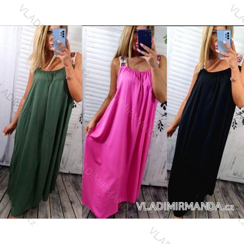 Women's Long Chiffon Short Sleeve Dress (S/M ONE SIZE) ITALIAN FASHION IMWGS231048