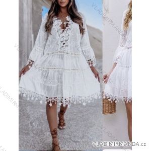 Women's Long Sleeve Hoodie Dress (S / M ONE SIZE) ITALIAN FASHION IMWA216095