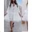 Women's Long Sleeve Hoodie Dress (S / M ONE SIZE) ITALIAN FASHION IMWA216095