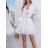 Women's Long Sleeve Hoodie Dress (S / M ONE SIZE) ITALIAN FASHION IMWA216095