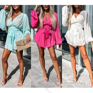 Women's Long Sleeve Hoodie Dress (S / M ONE SIZE) ITALIAN FASHION IMWA216095