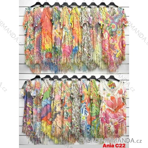 Women's Long Sleeve Hoodie Dress (S / M ONE SIZE) ITALIAN FASHION IMWA216095