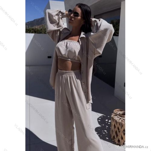 Women's Long Sleeve Hoodie Dress (S / M ONE SIZE) ITALIAN FASHION IMWA216095