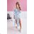 Women's Long Sleeve Hoodie Dress (S / M ONE SIZE) ITALIAN FASHION IMWA216095