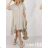 Women's Long Chiffon Short Sleeve Dress (S/M ONE SIZE) ITALIAN FASHION IMWGM23456