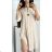 Women's Long Chiffon Short Sleeve Dress (S/M ONE SIZE) ITALIAN FASHION IMWGM23456