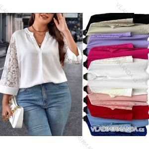 Tunic with Pendant Long Sleeve Women's Plus Size (3XL/4XL ONE SIZE) ITALIAN FASHION IMWT23209