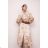 Elegant Shirt Dress With Belt 3/4 Long Sleeve Ladies (S/M ONE SIZE) ITALIAN FASHION IMM24M3457