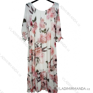 Long Carmen Long Sleeve Dress Women Plus Size (50-58) ITALIAN FASHION IMWEC24026