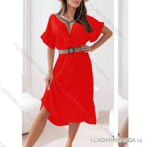 Women's Cotton Short Sleeve Summer Dress (S / M / L / XL ONE SIZE) ITALIAN FASHION IMD22472